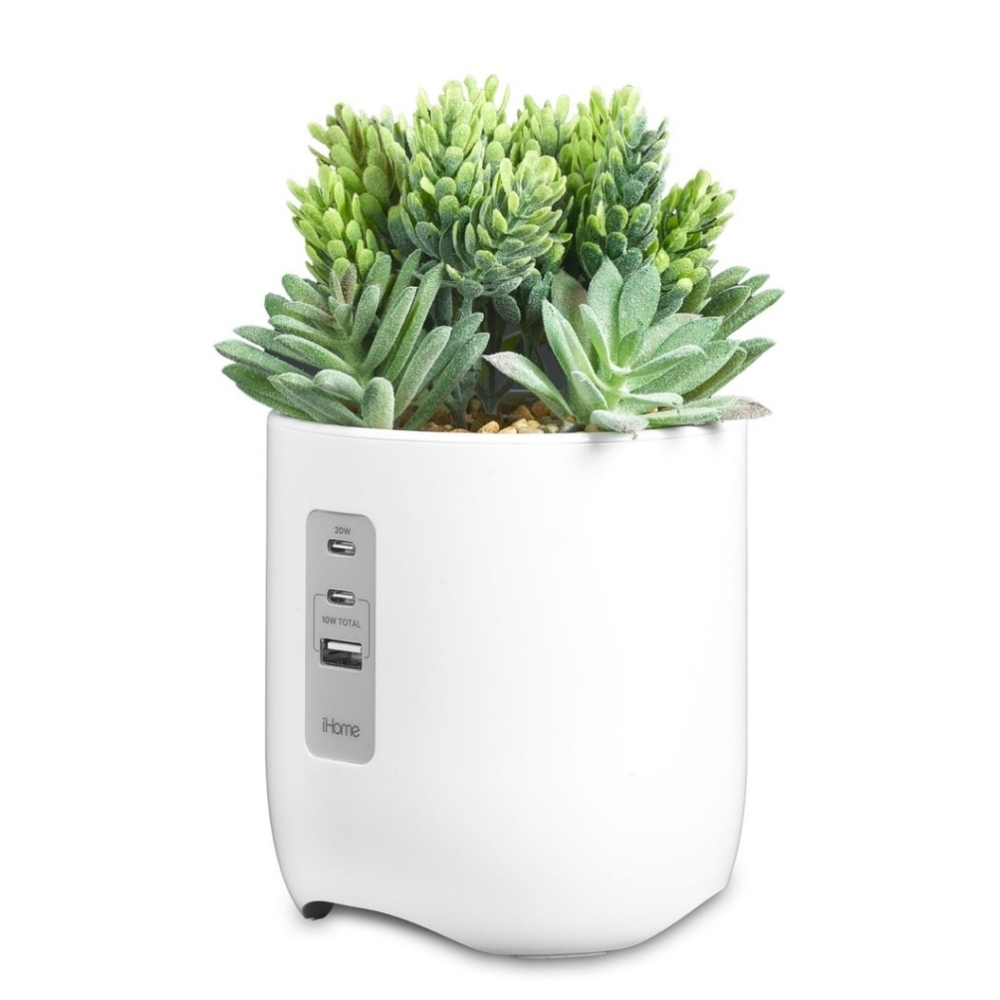 iHome POWERPLANT Plant Charging Station - White